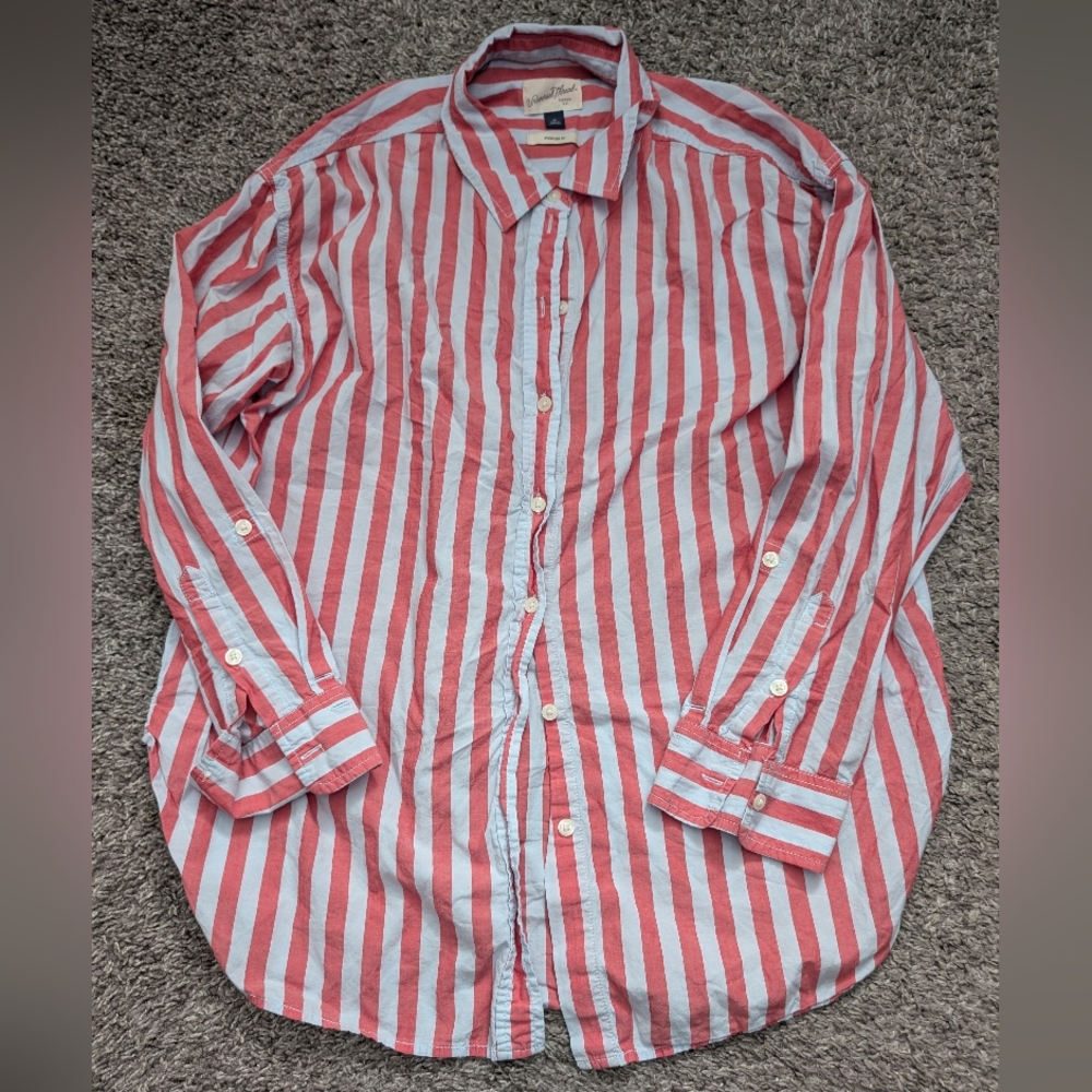Striped Button-Down Shirt